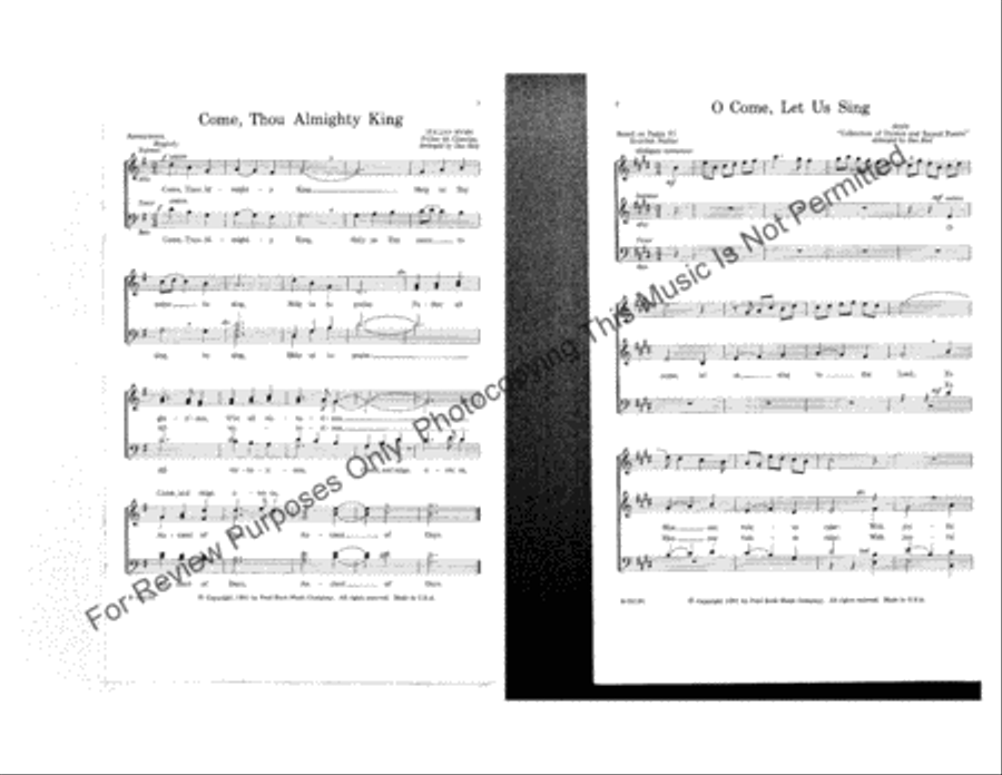 Choral Fanfares – Vol. 1 (Collection) 4-Part scores gallery preview page 2
