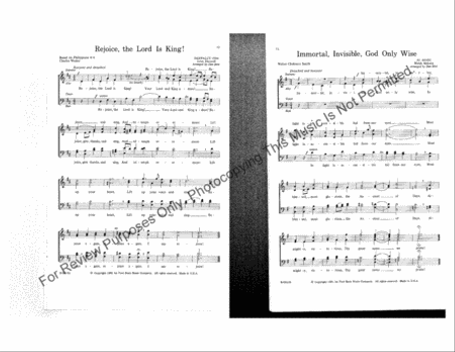 Choral Fanfares – Vol. 1 (Collection) 4-Part scores gallery preview page 5