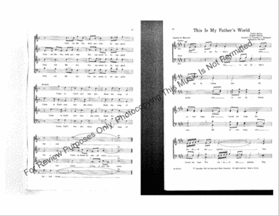 Choral Fanfares – Vol. 1 (Collection) 4-Part scores gallery preview page 8