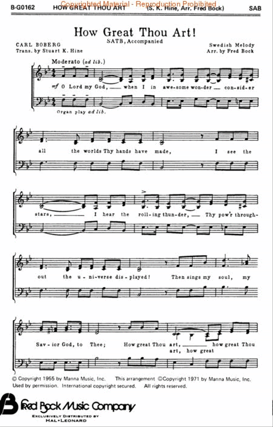 How Great Thou Art! How Great Thou Art! 3-Part scores gallery preview page 2