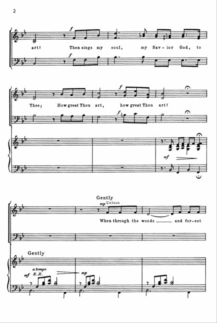 How Great Thou Art! How Great Thou Art! 3-Part scores gallery preview page 3