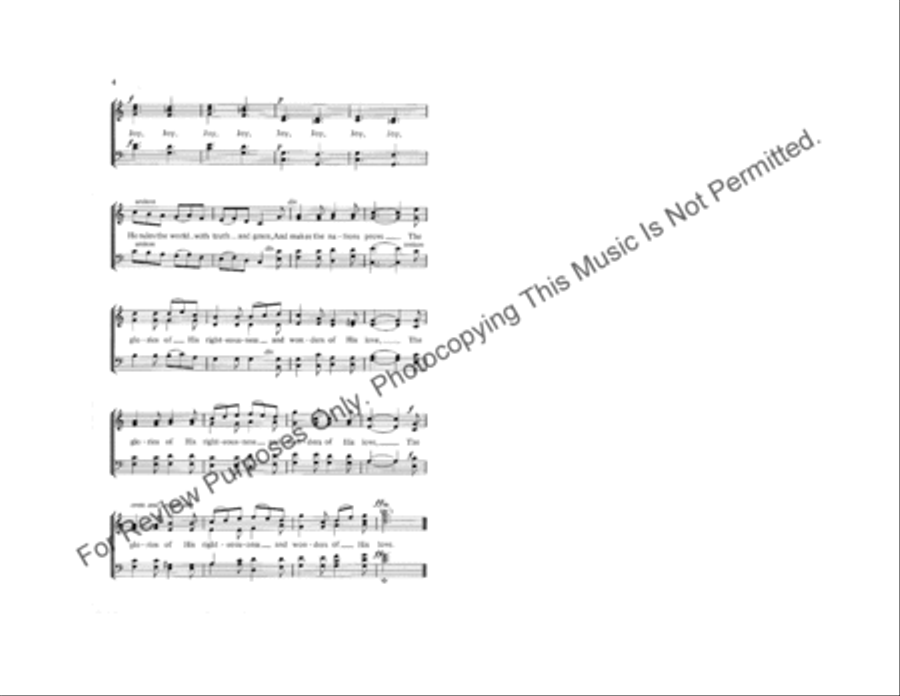 Joy to the World Joy to the World 4-Part scores gallery preview page 3