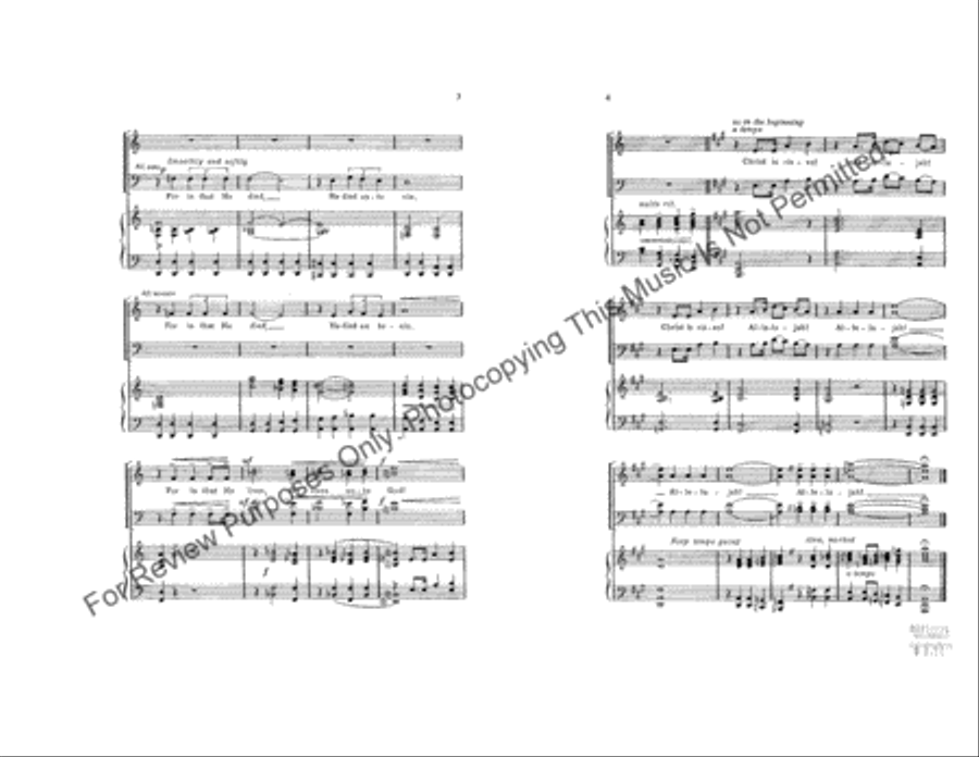 Christ Is Risen! Christ Is Risen! 4-Part scores gallery preview page 3