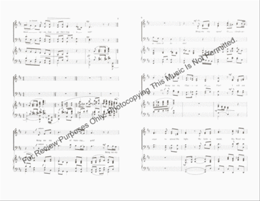 And All the Earth Shall Own Him Lord 4-Part scores gallery preview page 3