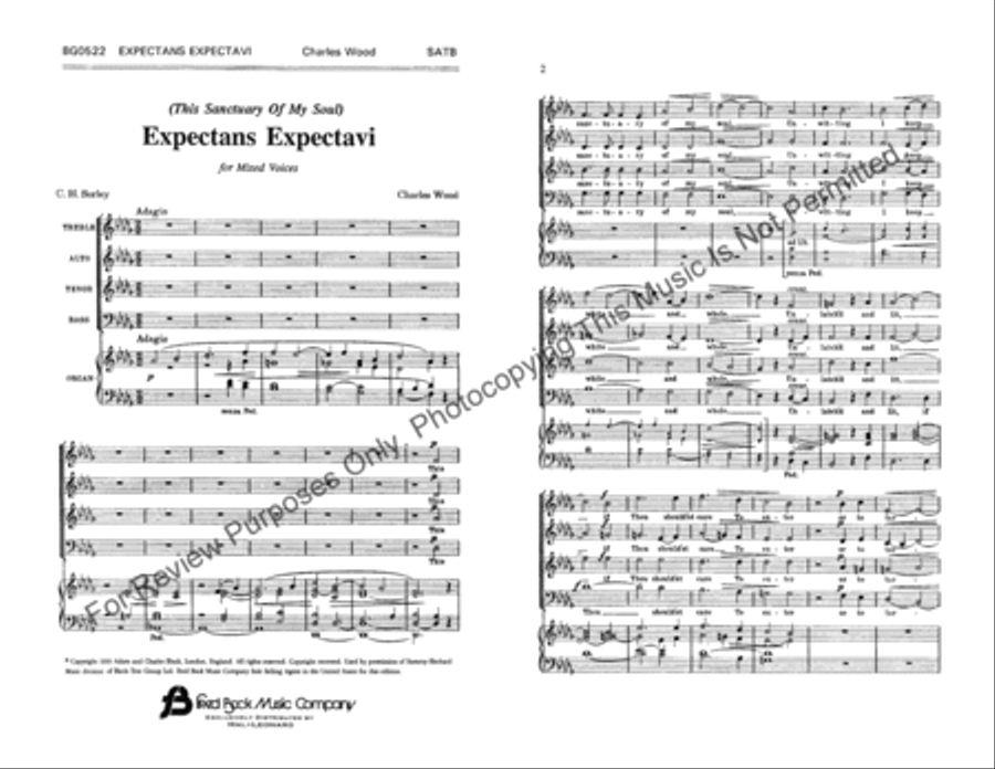 Expectans Expectavi Expectans Expectavi 4-Part scores gallery preview page 2