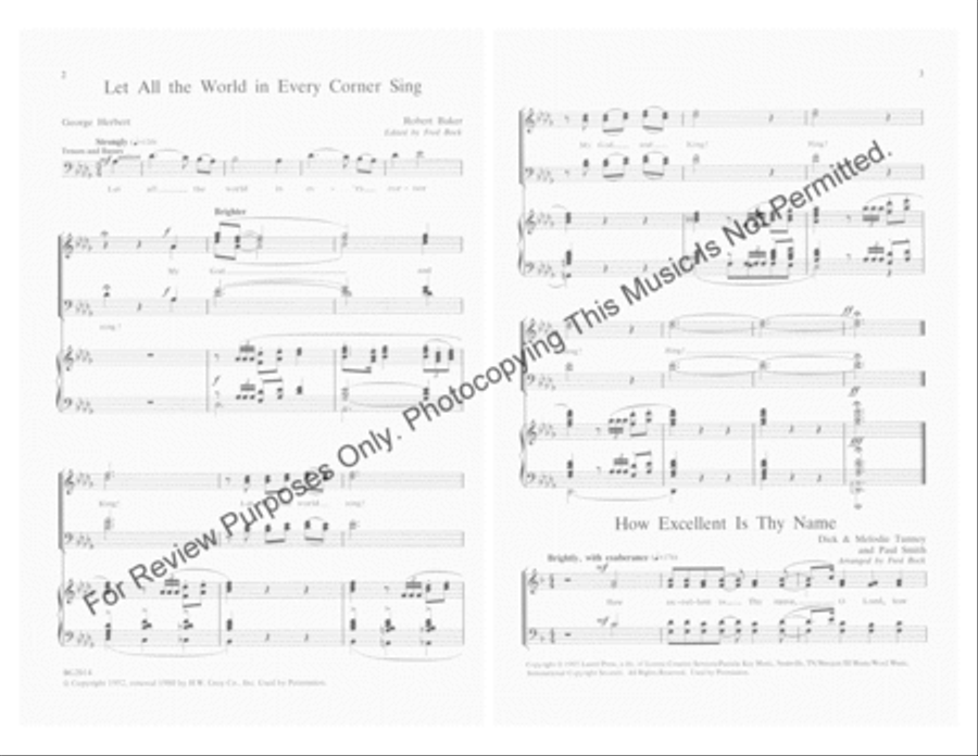 Choral Accents – Vol. 2 (Collection) 4-Part scores gallery preview page 2