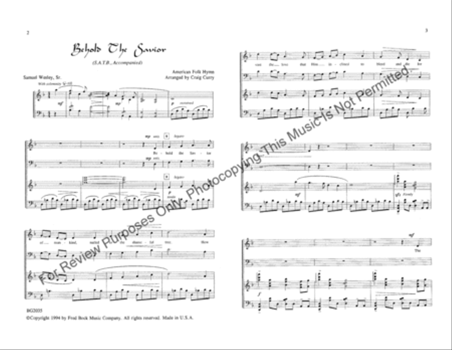 Behold the Savior Behold the Savior 4-Part scores gallery preview page 2