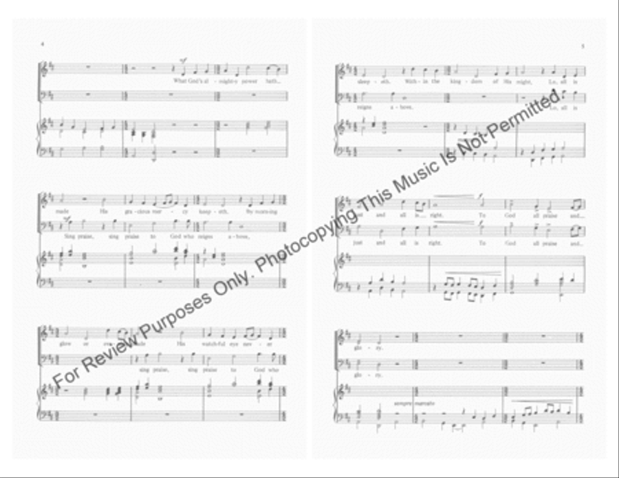 Sing Praise to God Sing Praise to God 4-Part scores gallery preview page 3