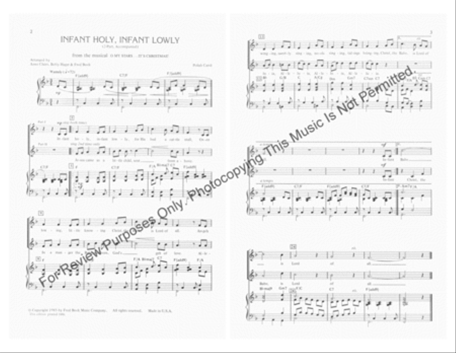 Infant Holy, Infant Lowly 2-Part scores gallery preview page 2