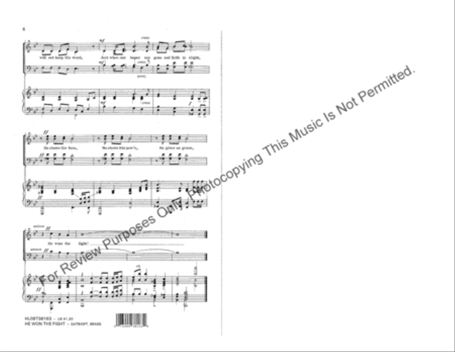 He Won the Fight He Won the Fight 4-Part scores gallery preview page 4