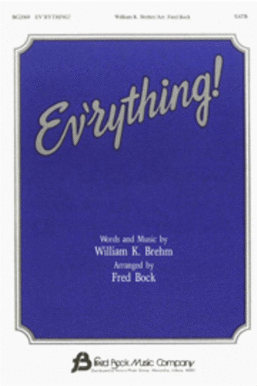 Ev'rything! Ev'rything! 4-Part scores gallery preview page 1
