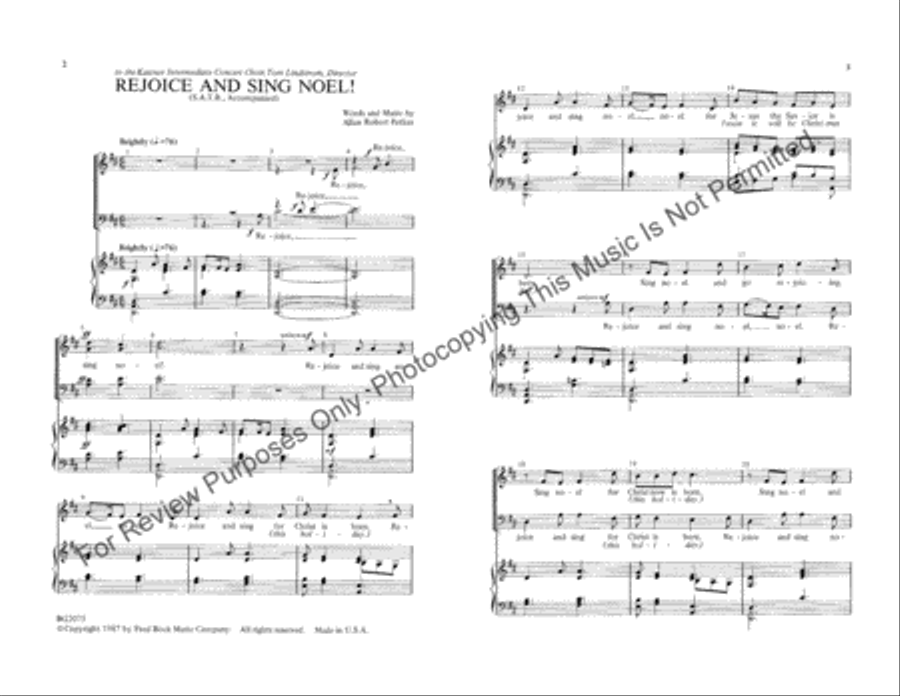 Rejoice and Sing Noel! Rejoice and Sing Noel! 4-Part scores gallery preview page 2