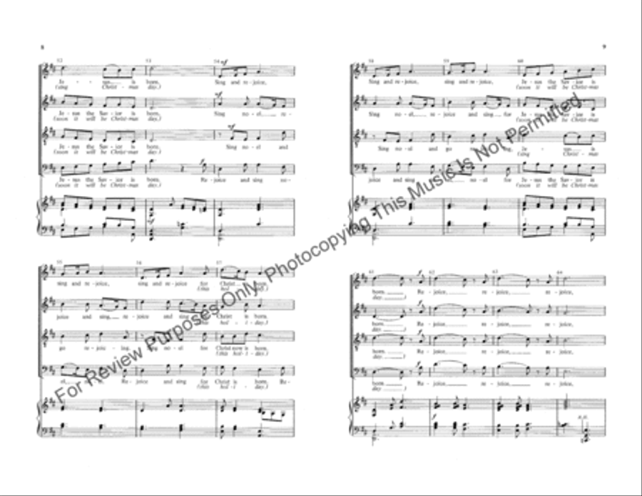 Rejoice and Sing Noel! Rejoice and Sing Noel! 4-Part scores gallery preview page 5