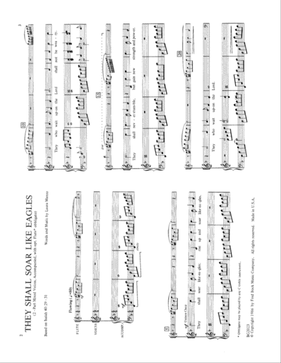 They Shall Soar Like Eagles 3-Part scores gallery preview page 2