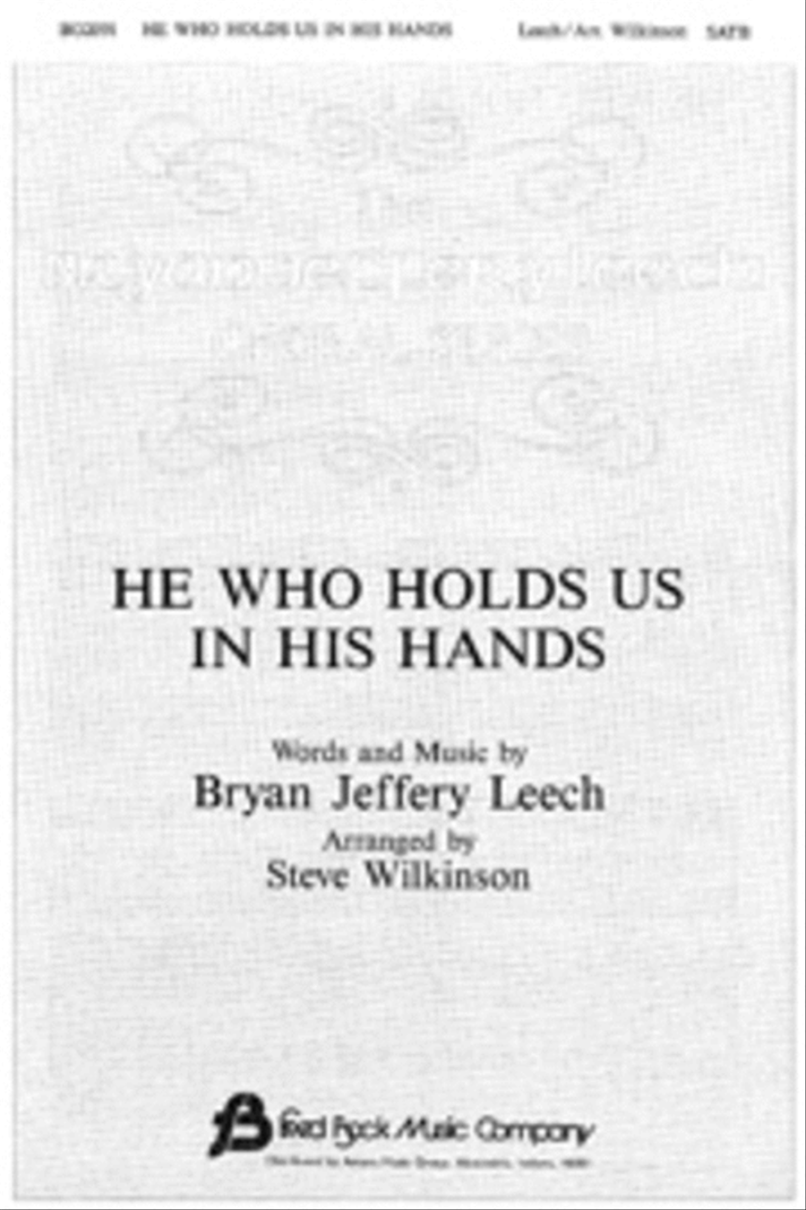 He Who Holds Us in His Hands 4-Part scores gallery preview page 1