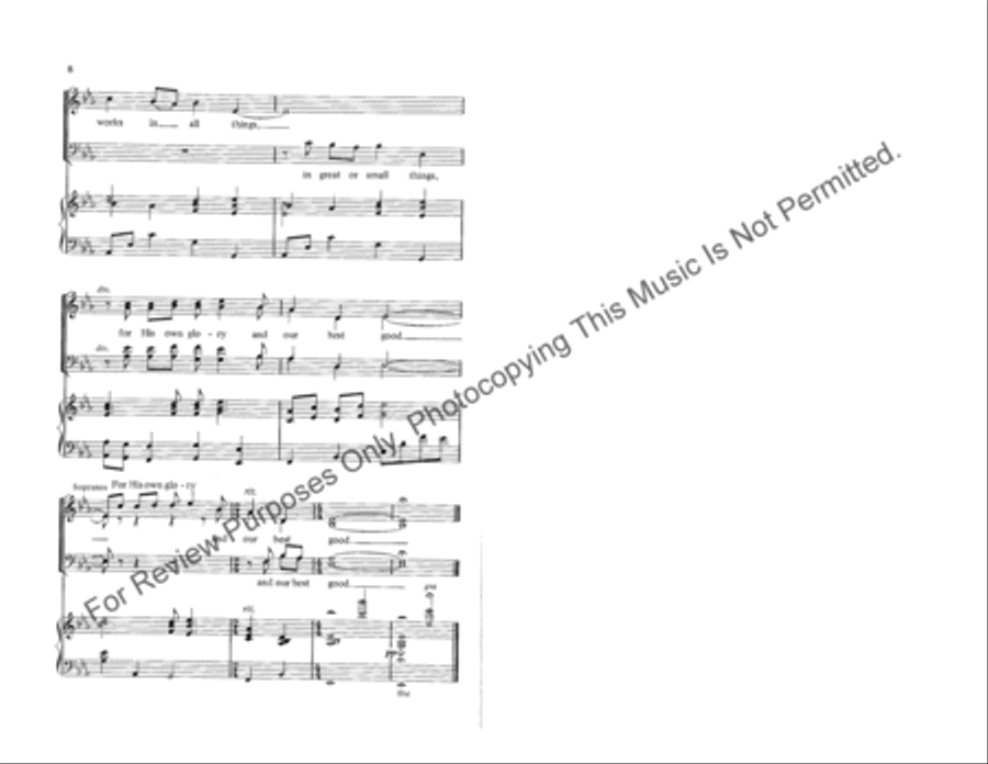 He Who Holds Us in His Hands 4-Part scores gallery preview page 5