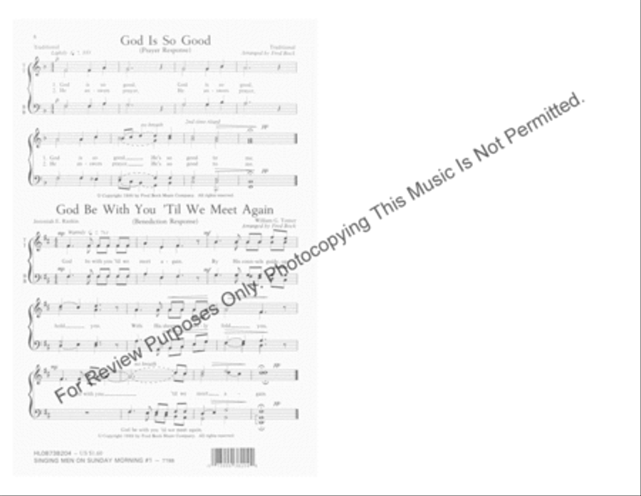 Singing Men on Sunday Morning #1 (Collection) TTBB scores gallery preview page 5