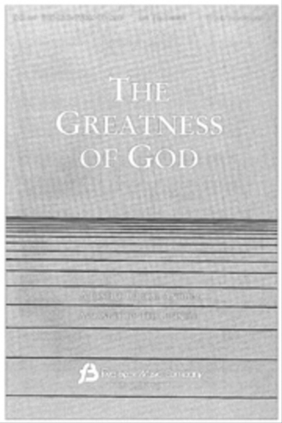 The Greatness of God (Medley) 4-Part scores gallery preview page 1