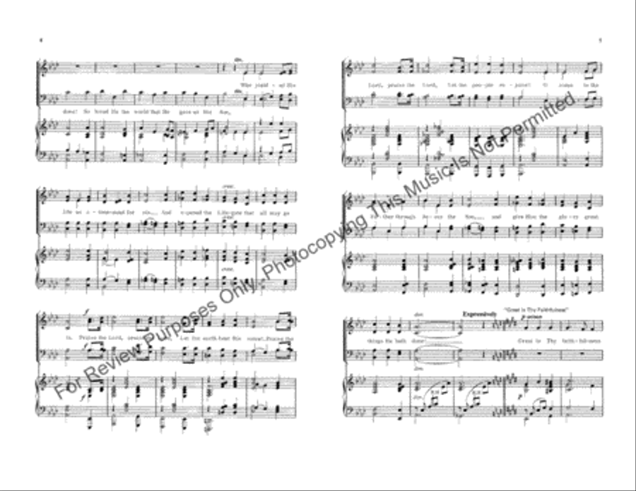 The Greatness of God (Medley) 4-Part scores gallery preview page 3