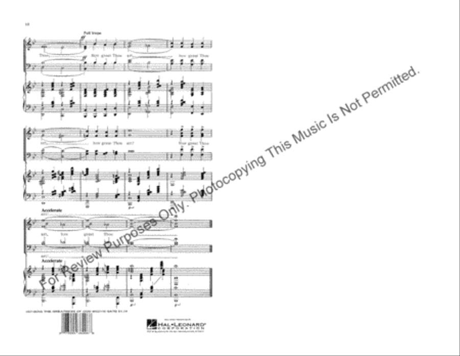 The Greatness of God (Medley) 4-Part scores gallery preview page 6