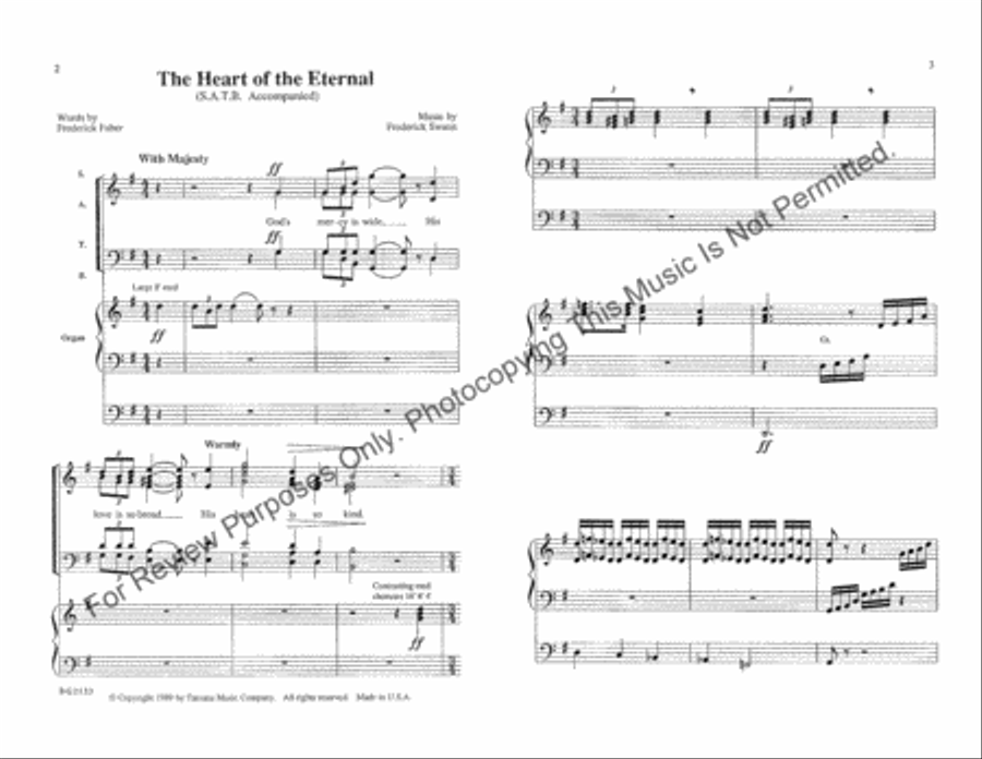 The Heart of the Eternal The Heart of the Eternal 4-Part scores gallery preview page 2