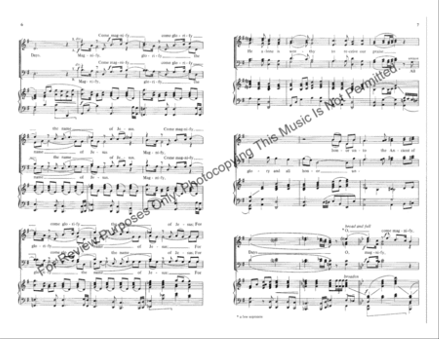 Magnify, Glorify Magnify, Glorify 4-Part scores gallery preview page 4