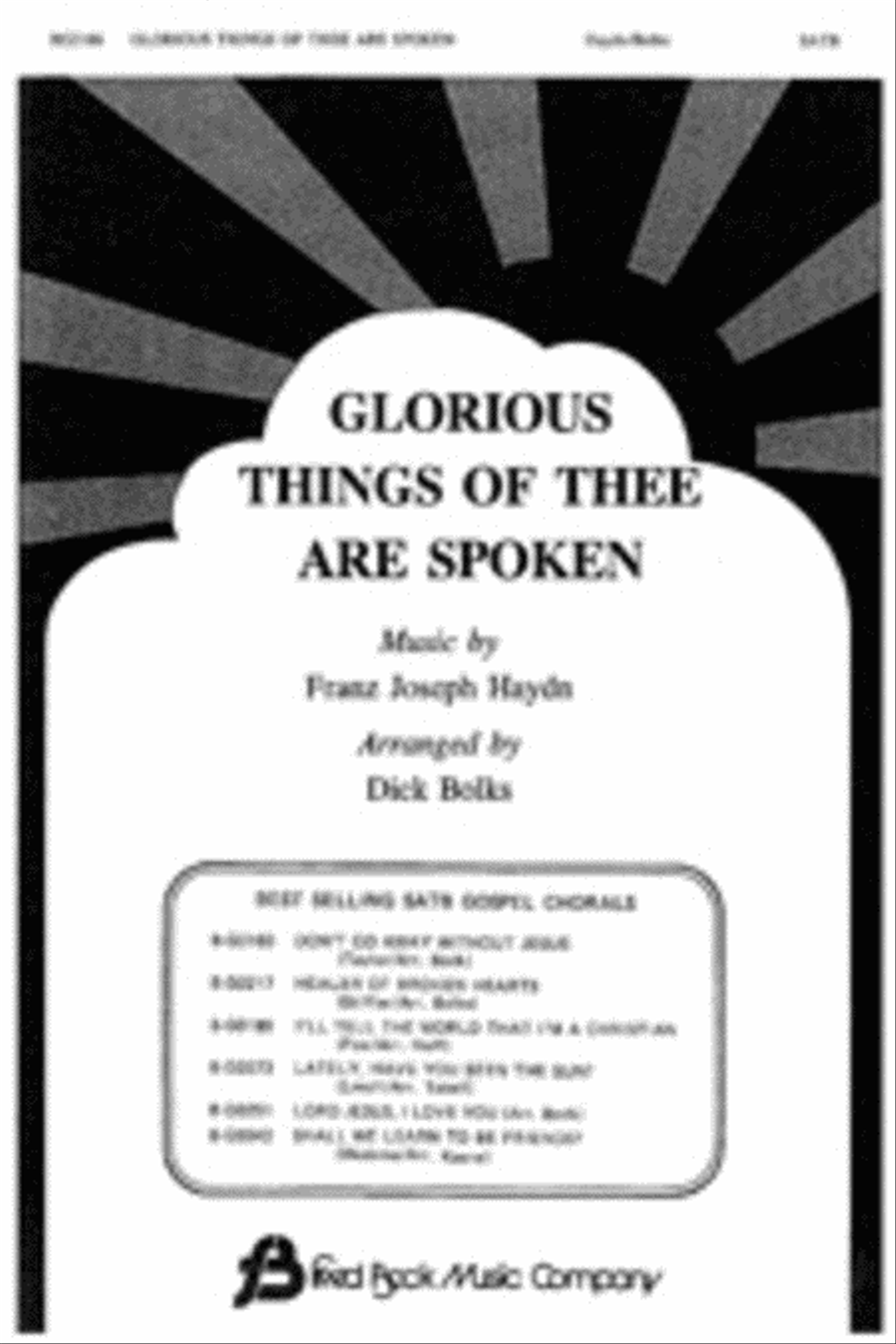 Glorious Things of Thee Are Spoken 4-Part scores gallery preview page 1