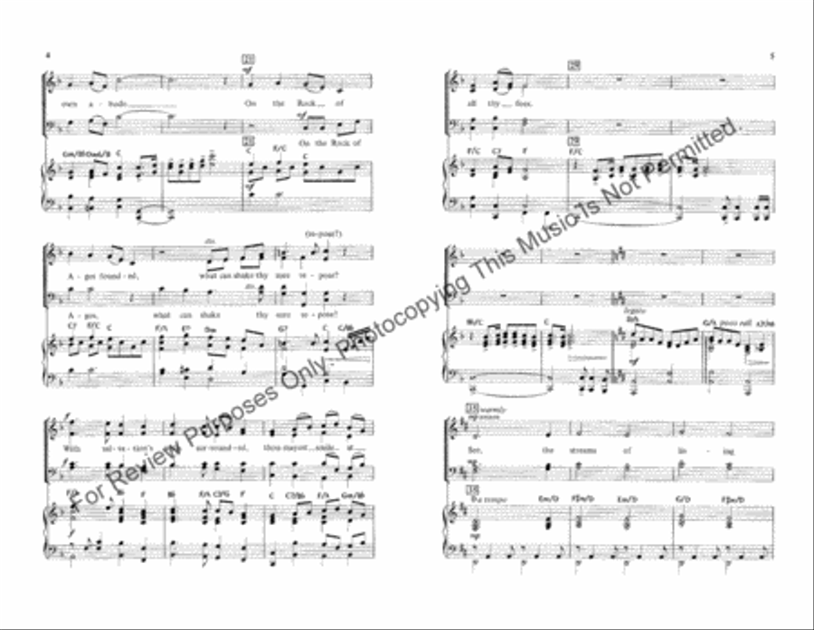 Glorious Things of Thee Are Spoken 4-Part scores gallery preview page 3