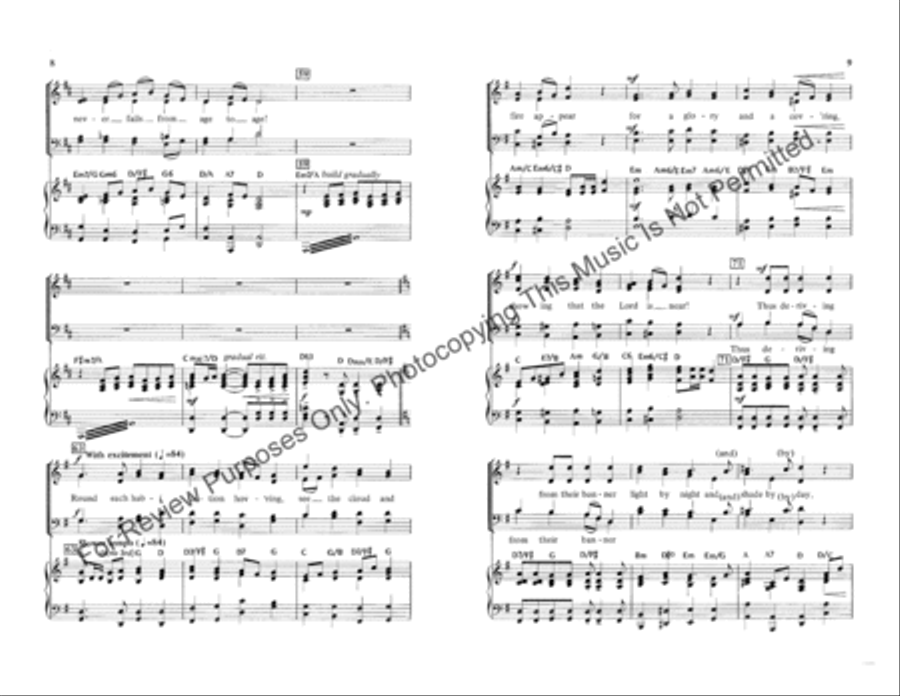 Glorious Things of Thee Are Spoken 4-Part scores gallery preview page 5