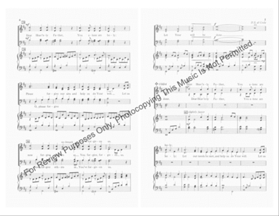Dear Heavenly Father Dear Heavenly Father 4-Part scores gallery preview page 3