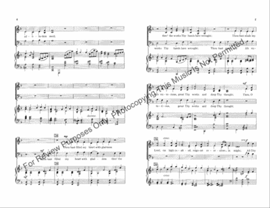 It Is Good to Sing Thy Praises 3-Part scores gallery preview page 3