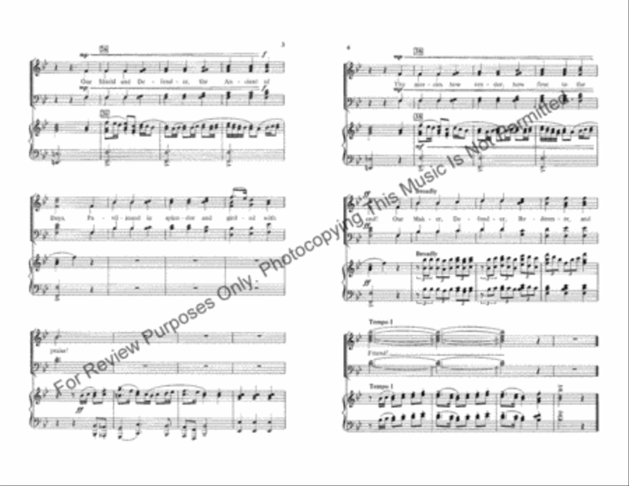 O Worship the King O Worship the King 4-Part scores gallery preview page 3