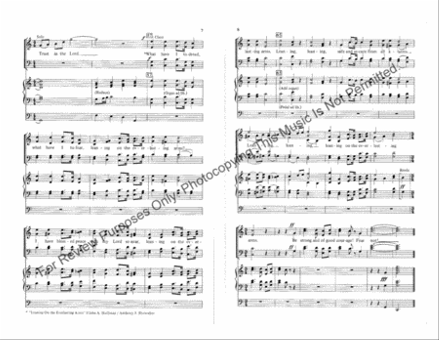 Be Strong and of Good Courage 4-Part scores gallery preview page 4