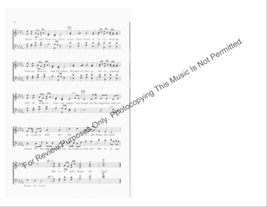 Come, Thou Fount Come, Thou Fount 4-Part scores gallery preview page 3