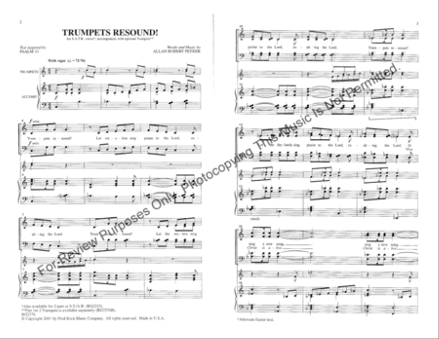 Trumpets Resound Trumpets Resound 2-Part scores gallery preview page 2
