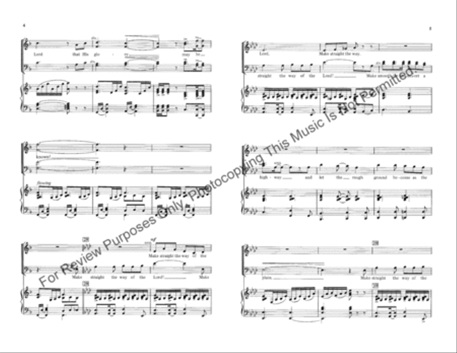 Make Straight the Way of the Lord 4-Part scores gallery preview page 3
