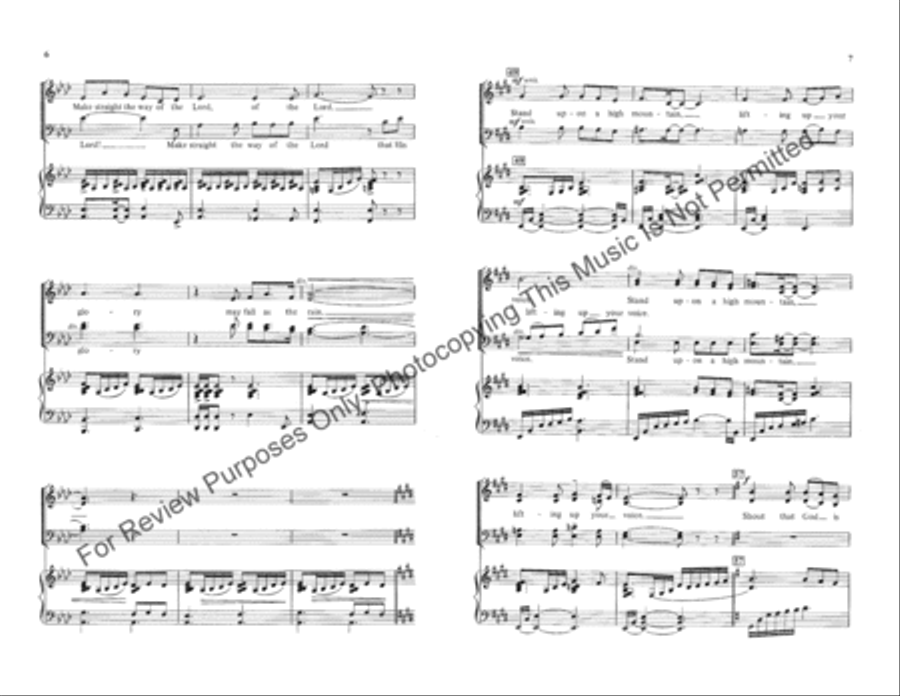 Make Straight the Way of the Lord 4-Part scores gallery preview page 4