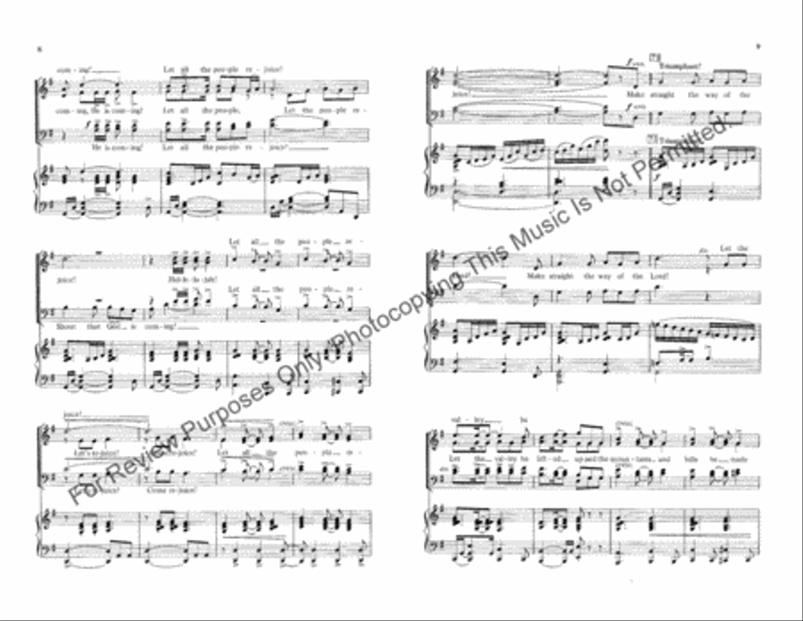 Make Straight the Way of the Lord 4-Part scores gallery preview page 5