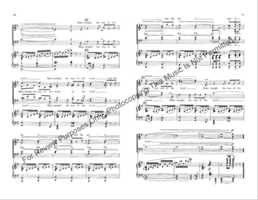 Make Straight the Way of the Lord 4-Part scores gallery preview page 6