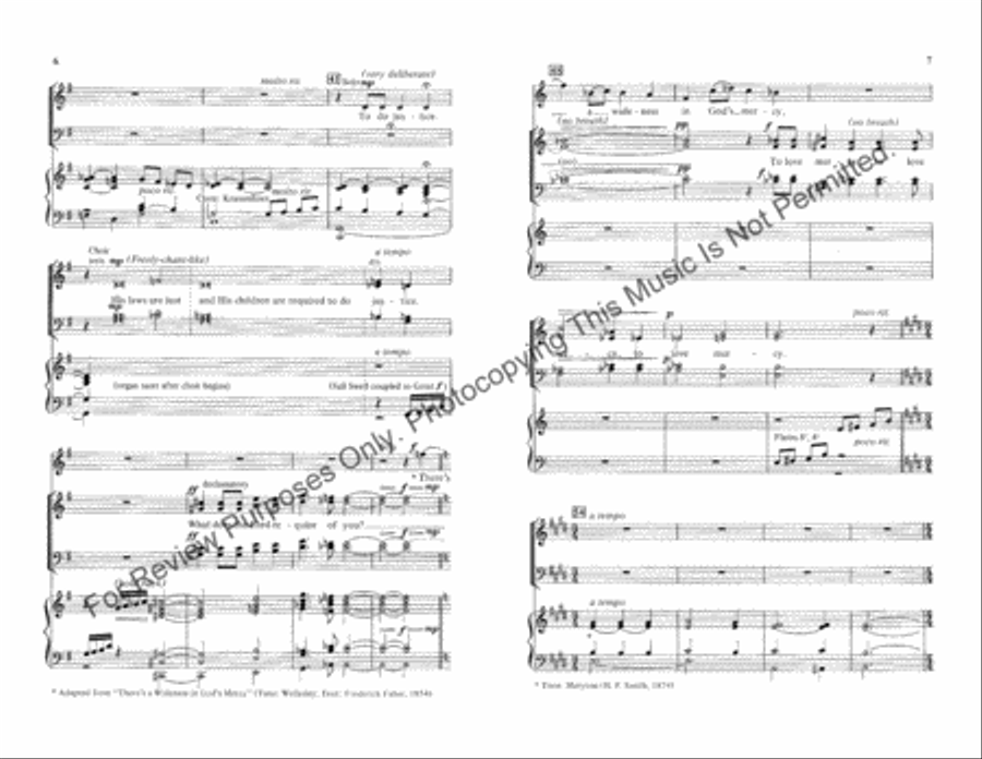 What Does the Lord Require of You? 4-Part scores gallery preview page 4