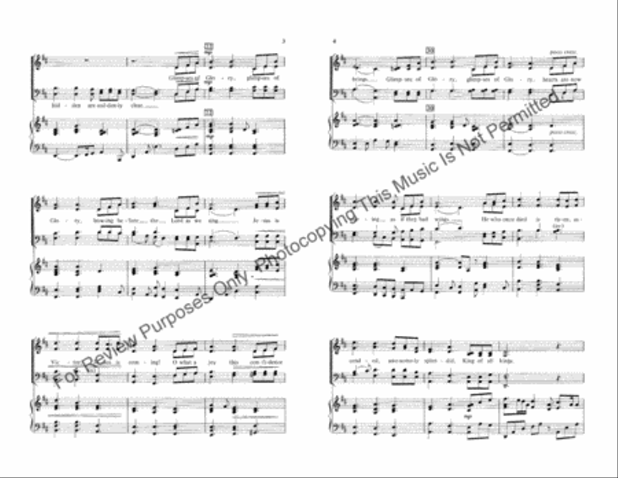 Glimpses of Glory Glimpses of Glory 4-Part scores gallery preview page 3