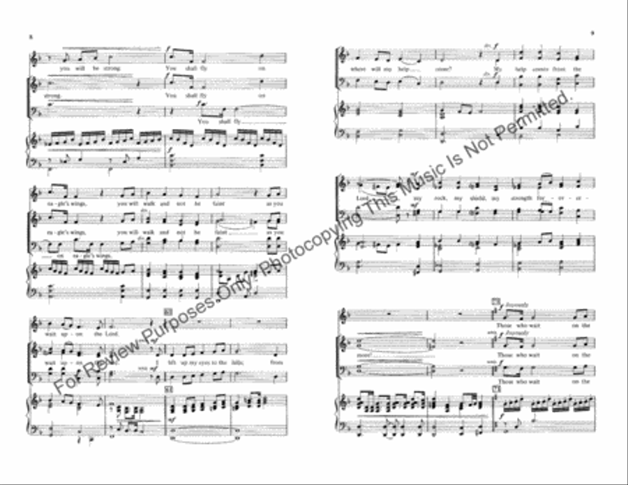 Those Who Wait on the Lord 4-Part scores gallery preview page 5