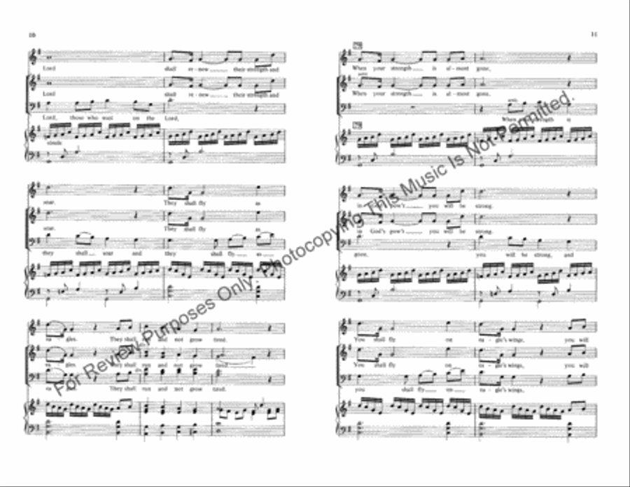 Those Who Wait on the Lord 4-Part scores gallery preview page 6