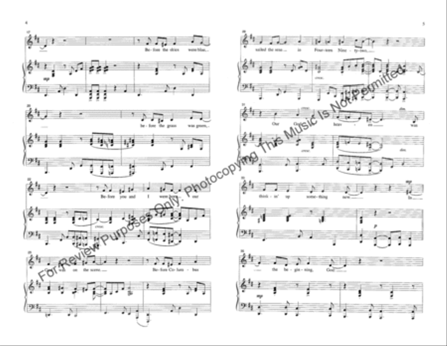 In the Beginning, God In the Beginning, God Unison Choir scores gallery preview page 3