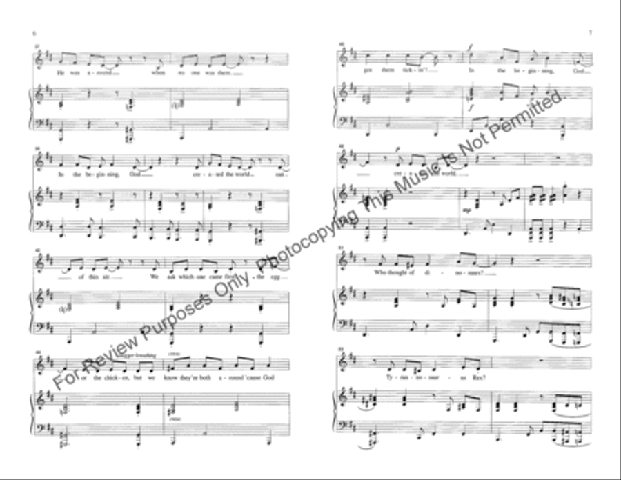 In the Beginning, God In the Beginning, God Unison Choir scores gallery preview page 4