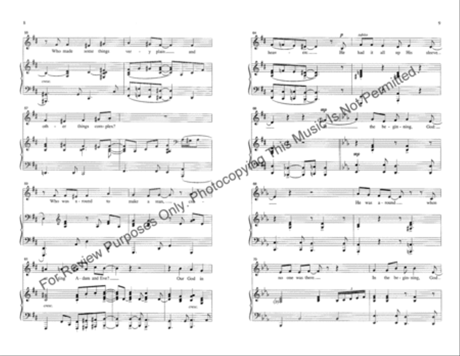 In the Beginning, God In the Beginning, God Unison Choir scores gallery preview page 5