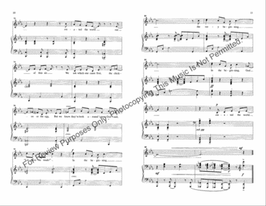 In the Beginning, God In the Beginning, God Unison Choir scores gallery preview page 6