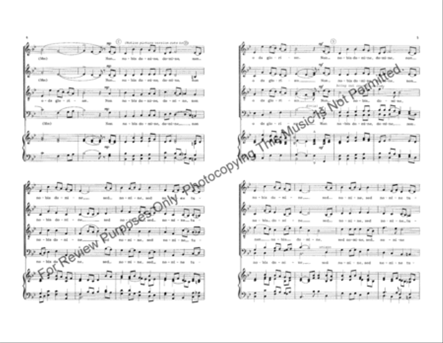 Non Nobis Domine Non Nobis Domine TTBB scores gallery preview page 3