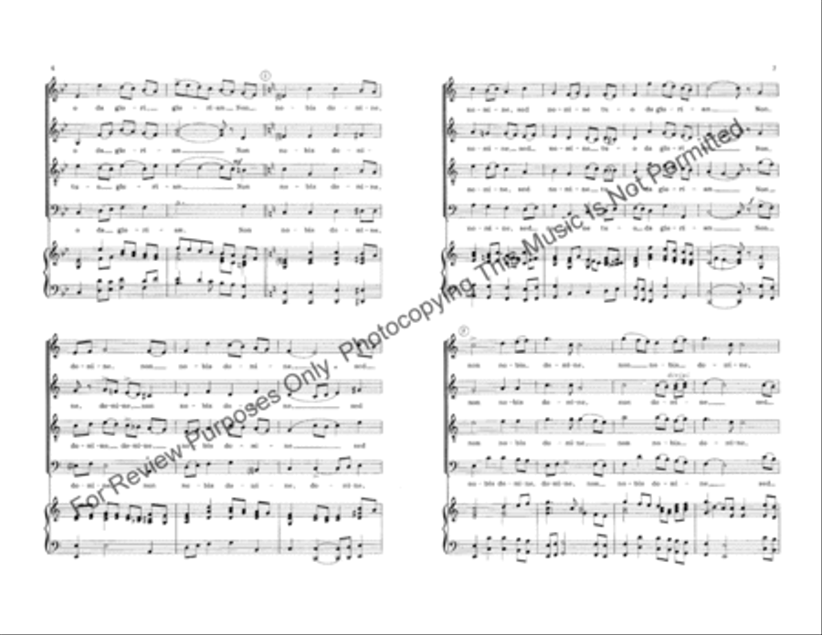 Non Nobis Domine Non Nobis Domine TTBB scores gallery preview page 4