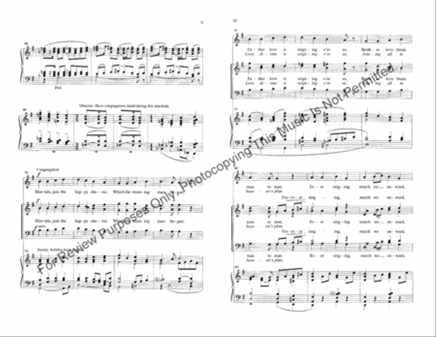 Joyful, Joyful, We Adore Thee 4-Part scores gallery preview page 5